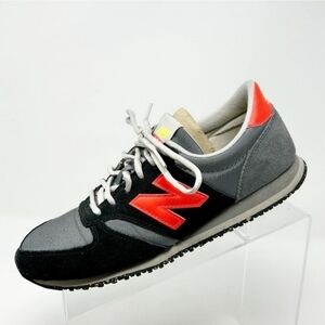 New Balance Grey Neon 420 Low Runner Trainers Sneakers Size 8.5 **NO INSOLES**